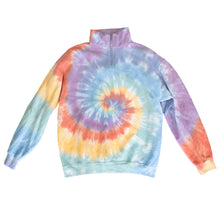 Load image into Gallery viewer, Tie Dye Quarter Zip Sweatshirt