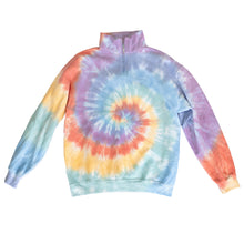 Load image into Gallery viewer, Tie Dye Quarter Zip Sweatshirt