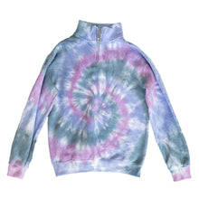 Load image into Gallery viewer, Tie Dye Quarter Zip Sweatshirt