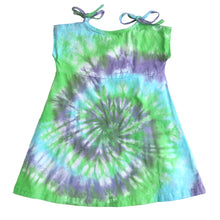 Load image into Gallery viewer, Tie Dye Girl's Shoulder Slit Dress