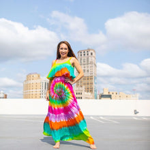 Load image into Gallery viewer, Tie Dye Women's Beach Dress