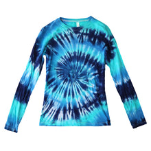 Load image into Gallery viewer, Tie Dye Women's Fitted Long Sleeve Shirt