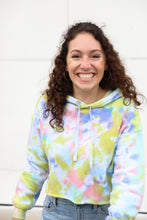 Load image into Gallery viewer, Tie Dye Cropped Hoodie