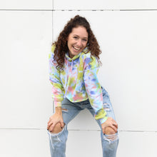 Load image into Gallery viewer, Tie Dye Cropped Hoodie