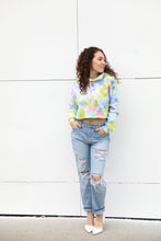Load image into Gallery viewer, Tie Dye Cropped Hoodie