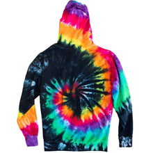 Load image into Gallery viewer, Tie Dye Full-Zip Hooded Sweatshirt