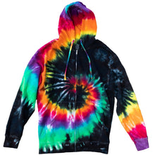 Load image into Gallery viewer, Tie Dye Full-Zip Hooded Sweatshirt