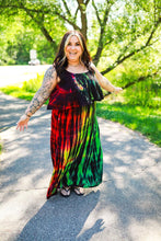 Load image into Gallery viewer, Tie Dye Women's Rasta Beach Dress
