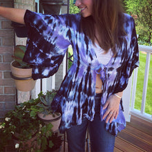 Load image into Gallery viewer, Tie Dye Women's Kimono Jacket