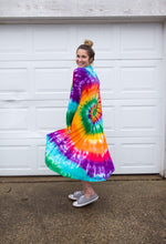 Load image into Gallery viewer, Tie Dye Women's Maxi Cardigan