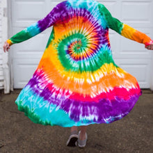 Load image into Gallery viewer, Tie Dye Women's Maxi Cardigan