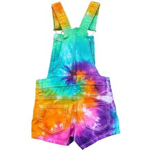 Load image into Gallery viewer, Tie Dye Girl's Overall Shorts