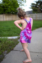 Load image into Gallery viewer, Tie Dye Girl's Overall Shorts