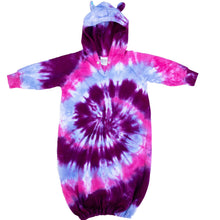 Load image into Gallery viewer, Tie Dye Fleece Baby Bunting