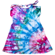 Load image into Gallery viewer, Ice Dye Girl's Shoulder Slit Dress