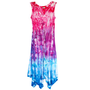 Ice Dye Women's Flowy Dress