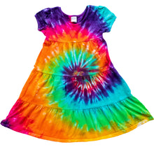 Load image into Gallery viewer, Tie Dye Girl&#39;s Swing Dress
