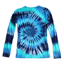 Load image into Gallery viewer, Tie Dye Women&#39;s Fitted Long Sleeve Shirt
