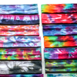 Variety Pack of Tie Dye Headbands