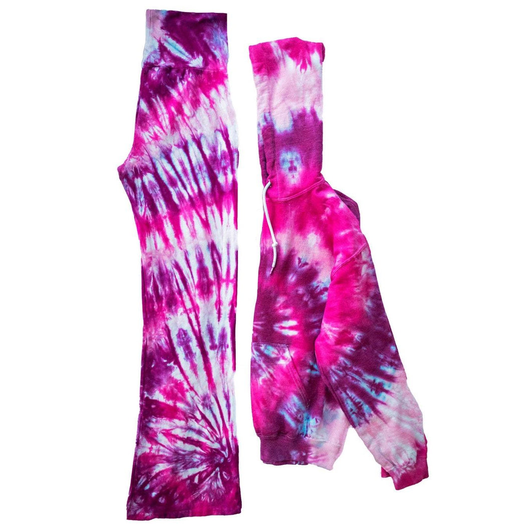 Tie Dye Yoga Pants & Hoodie Set