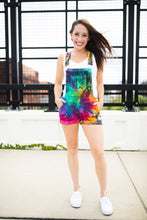 Load image into Gallery viewer, Tie Dye Women&#39;s Overall Shorts
