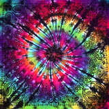 The Mystic Paisley Tie Dye Square