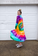 Load image into Gallery viewer, Tie Dye Women&#39;s Maxi Cardigan
