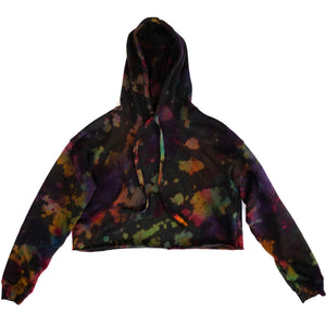 Tie Dye Cropped Hoodie