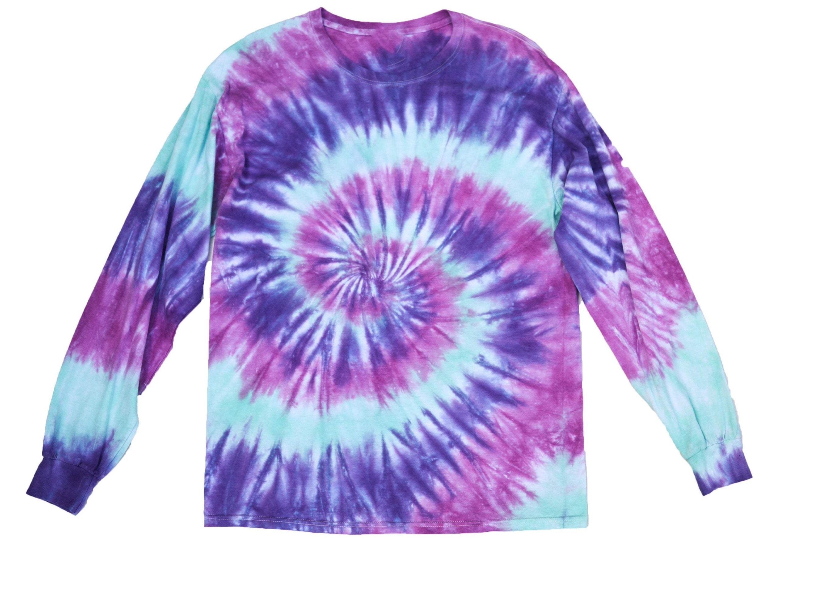 Tシャツ・カットソー LMC TIE DYE MUSHROOM LONG SLV TEE purple 0LM23SLS110PPL LMC Men's Long Sleeve Tie Dye Mushroom T-Shirt in Purple LMC