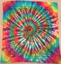 The Mystic Paisley Tie Dye Square